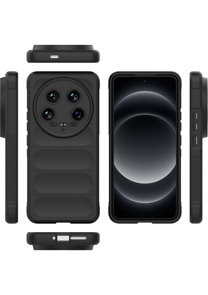 Xiaomi Mi 14 Ultra Kılıf Esnek TPU Oyuklu Arka Yüzey Tasarımlı Zore Etnik Silikon Kapak indirimleri