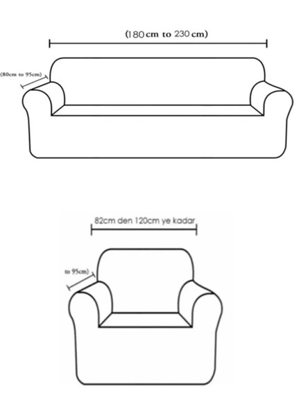 Hansarayhome Hansaray 3+3+1+1 Likrali Kare Desen Esnek Yikanabilir Koltuk Örtüsü Takımı fiyatları
