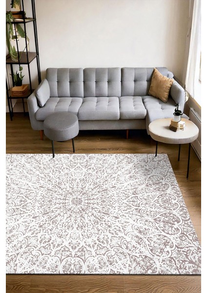 Şönil Halı, Makinada Yıkanabilir, Kaymaz Dokuma Taban, Modern & Dekoratif Tasarım FR25