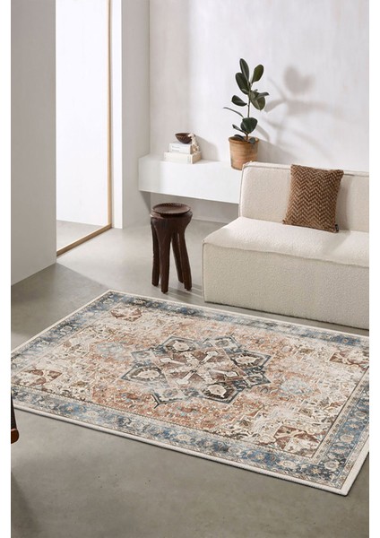 Şönil Halı, Makinada Yıkanabilir, Kaymaz Dokuma Taban, Modern & Dekoratif Tasarım FR57