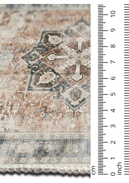 Şönil Halı, Makinada Yıkanabilir, Kaymaz Dokuma Taban, Modern & Dekoratif Tasarım FR57
