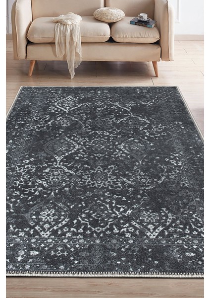 Şönil Halı, Makinada Yıkanabilir, Kaymaz Dokuma Taban, Modern & Dekoratif Tasarım FR207