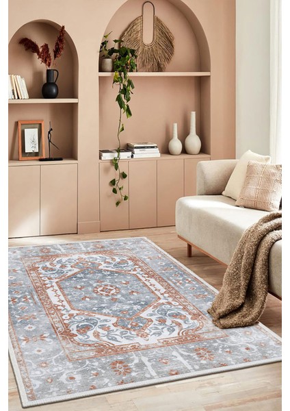 Şönil Halı, Makinada Yıkanabilir, Kaymaz Dokuma Taban, Modern & Dekoratif Tasarım FR422 modelleri