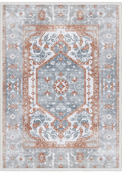 Şönil Halı, Makinada Yıkanabilir, Kaymaz Dokuma Taban, Modern & Dekoratif Tasarım FR419