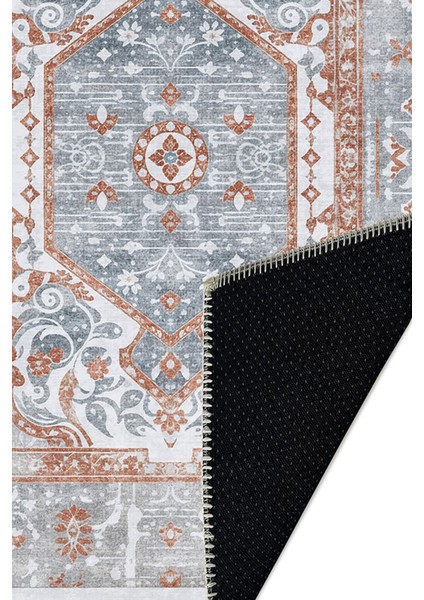 Şönil Halı, Makinada Yıkanabilir, Kaymaz Dokuma Taban, Modern & Dekoratif Tasarım FR419