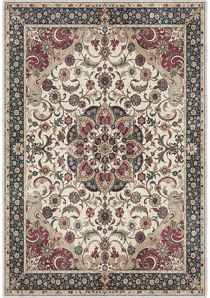 Şönil Halı, Makinada Yıkanabilir, Kaymaz Dokuma Taban, Modern & Dekoratif Tasarım FR621