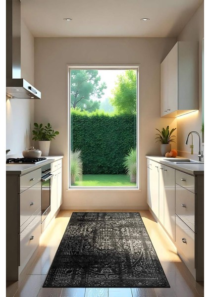 Şönil Halı, Makinada Yıkanabilir, Kaymaz Dokuma Taban, Modern & Dekoratif Tasarım FR1411