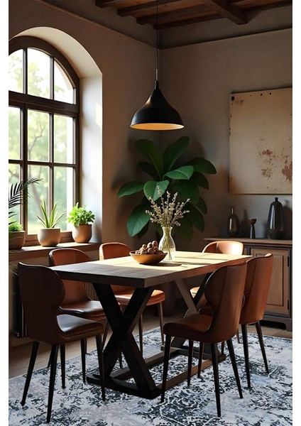 Şönil Halı, Makinada Yıkanabilir, Kaymaz Dokuma Taban, Modern & Dekoratif Tasarım FR1210