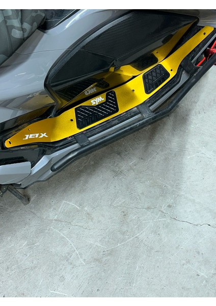Sym Aksesuar Jet x 125 Alüminyum Paspas (Sarı)