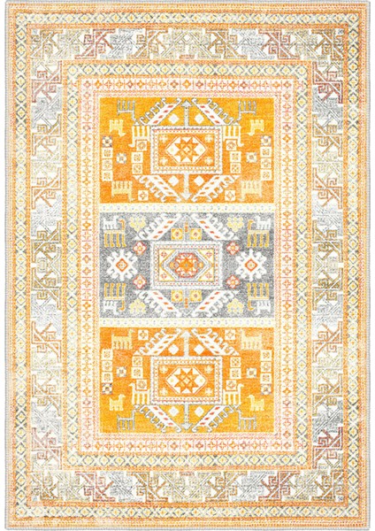 Şönil Halı, Makinada Yıkanabilir, Kaymaz Dokuma Taban, Modern & Dekoratif Tasarım FR837