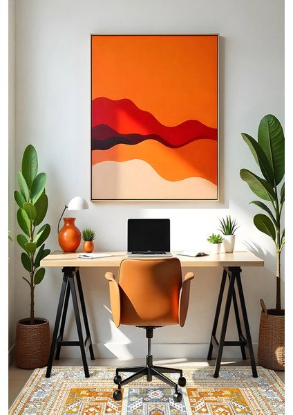 Şönil Halı, Makinada Yıkanabilir, Kaymaz Dokuma Taban, Modern & Dekoratif Tasarım FR837