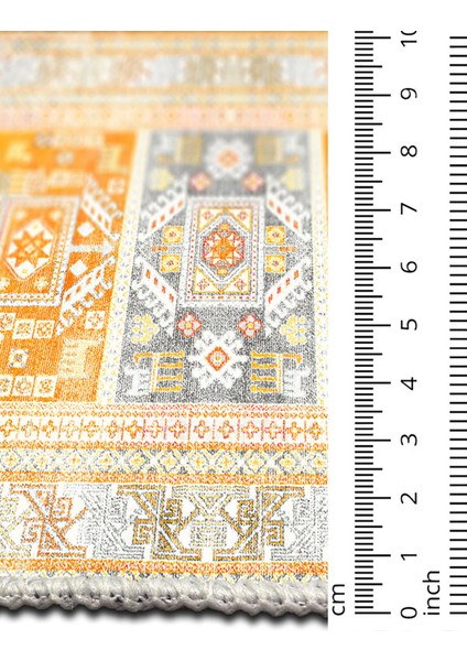 Şönil Halı, Makinada Yıkanabilir, Kaymaz Dokuma Taban, Modern & Dekoratif Tasarım FR837