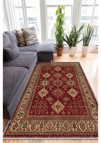 Şönil Halı, Makinada Yıkanabilir, Kaymaz Dokuma Taban, Modern & Dekoratif Tasarım FR219