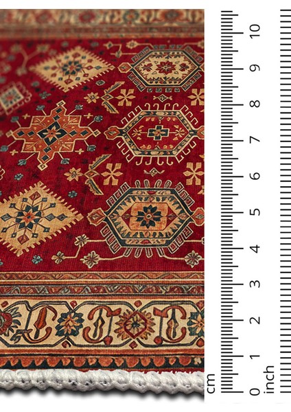 Şönil Halı, Makinada Yıkanabilir, Kaymaz Dokuma Taban, Modern & Dekoratif Tasarım FR219