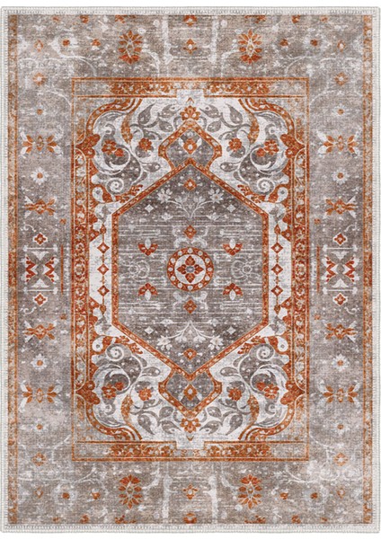 Şönil Halı, Makinada Yıkanabilir, Kaymaz Dokuma Taban, Modern & Dekoratif Tasarım FR439