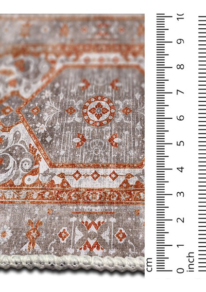 Şönil Halı, Makinada Yıkanabilir, Kaymaz Dokuma Taban, Modern & Dekoratif Tasarım FR439