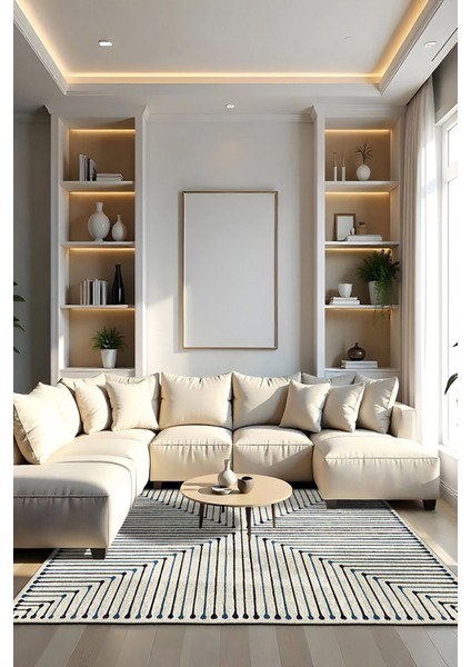 Şönil Halı, Makinada Yıkanabilir, Kaymaz Dokuma Taban, Modern & Dekoratif Tasarım FR801 fiyatları