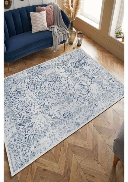 Şönil Halı, Makinada Yıkanabilir, Kaymaz Dokuma Taban, Modern & Dekoratif Tasarım FR206