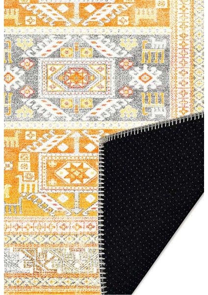 Şönil Halı, Makinada Yıkanabilir, Kaymaz Dokuma Taban, Modern & Dekoratif Tasarım FR857