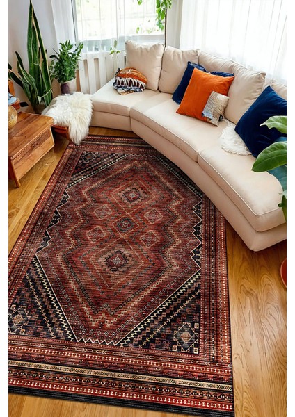 Şönil Halı, Makinada Yıkanabilir, Kaymaz Dokuma Taban, Modern & Dekoratif Tasarım FR664 modelleri