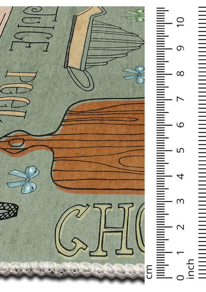 Mutfak Halısı, Yıkanabilir Şönil, Kaymaz Dokuma Taban, Leke Tutmaz, Ince Modern Tasarım FR235 indirimleri