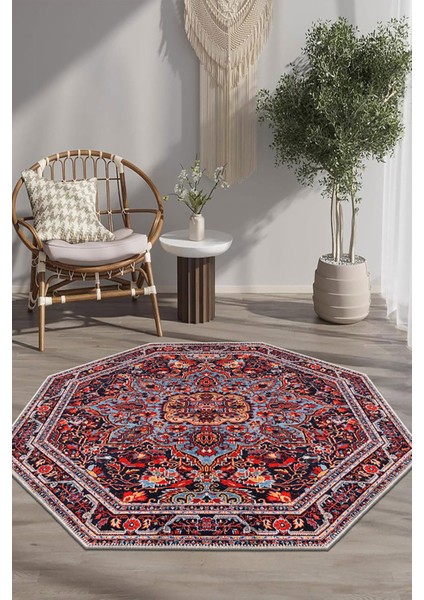 Şönil Halı, Makinada Yıkanabilir, Kaymaz Dokuma Taban, Modern & Dekoratif Tasarım FR611