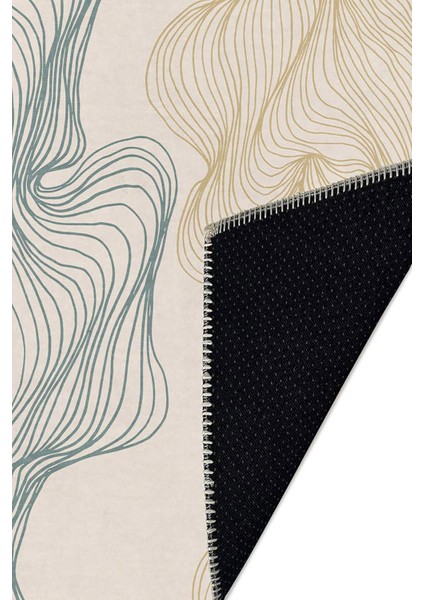 Mutfak Halısı, Yıkanabilir Şönil, Kaymaz Dokuma Taban, Leke Tutmaz, Ince Modern Tasarım FR236 fırsatları