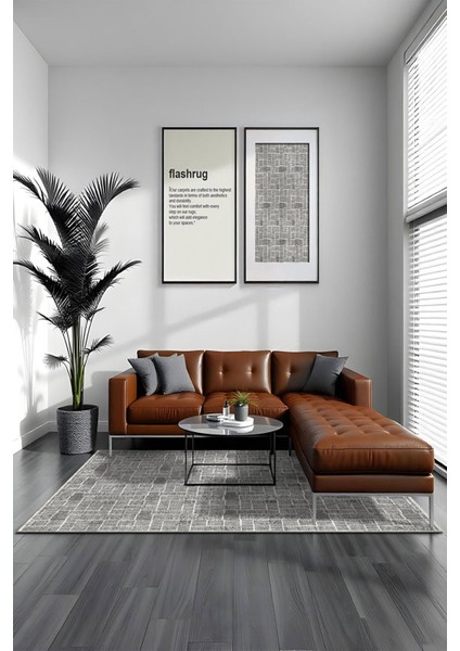 Şönil Halı, Makinada Yıkanabilir, Kaymaz Dokuma Taban, Modern & Dekoratif Tasarım FR631 fiyatları