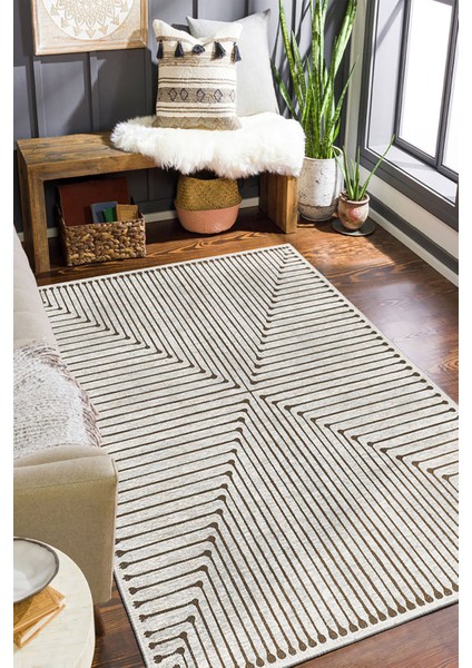 Şönil Halı, Makinada Yıkanabilir, Kaymaz Dokuma Taban, Modern & Dekoratif Tasarım FR657 modelleri