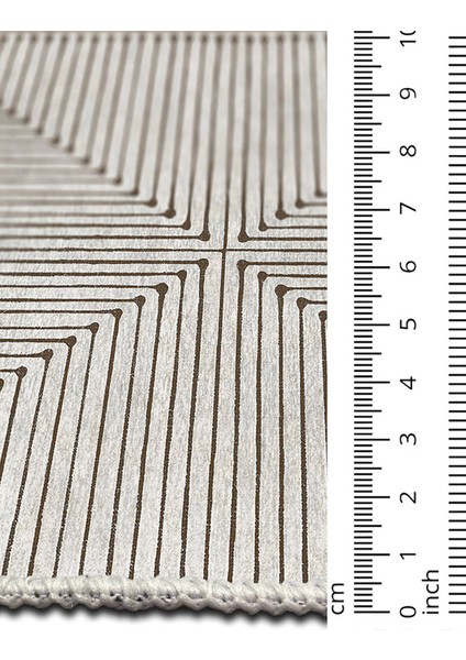 Şönil Halı, Makinada Yıkanabilir, Kaymaz Dokuma Taban, Modern & Dekoratif Tasarım FR657 indirimleri