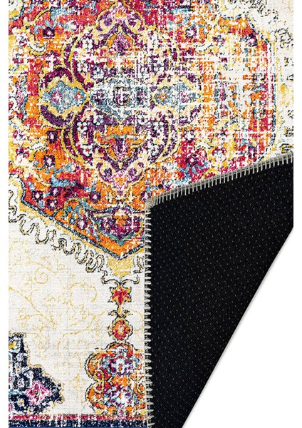 Şönil Halı, Makinada Yıkanabilir, Kaymaz Dokuma Taban, Modern & Dekoratif Tasarım FR857