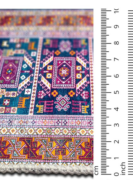 Şönil Halı, Makinada Yıkanabilir, Kaymaz Dokuma Taban, Modern & Dekoratif Tasarım FR857