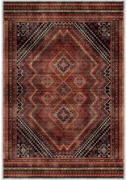 Şönil Halı, Makinada Yıkanabilir, Kaymaz Dokuma Taban, Modern & Dekoratif Tasarım FR669