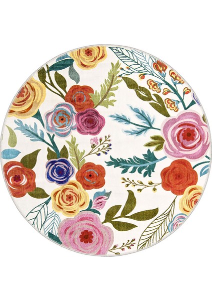 Şönil Halı, Makinada Yıkanabilir, Kaymaz Dokuma Taban, Modern & Dekoratif Tasarım FR835