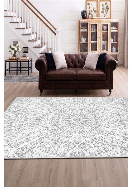Şönil Halı, Makinada Yıkanabilir, Kaymaz Dokuma Taban, Modern & Dekoratif Tasarım FR09