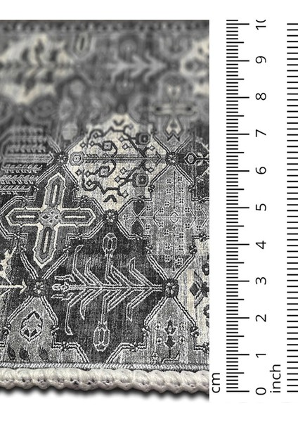 Şönil Halı, Makinada Yıkanabilir, Kaymaz Dokuma Taban, Modern & Dekoratif Tasarım FR455