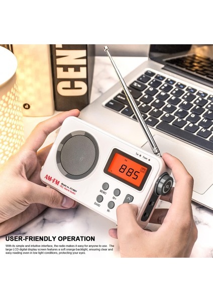Taşınabilir Am/fm Radyosu LCD Ekranı, Pil ve USB Desteği (Yurt Dışından)