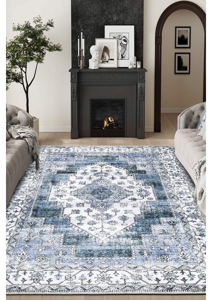 Şönil Halı, Makinada Yıkanabilir, Kaymaz Dokuma Taban, Modern & Dekoratif Tasarım FR1016