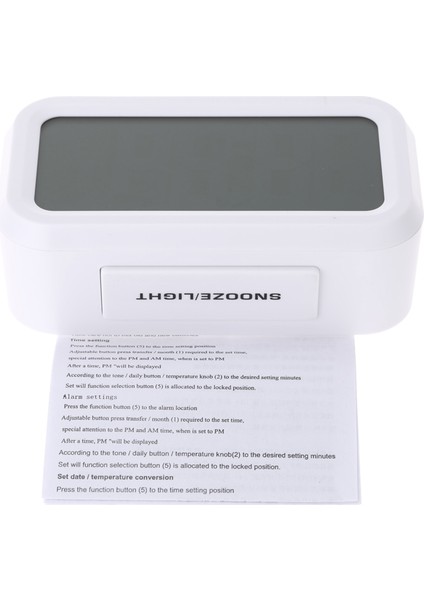 LED Sayısal Alarm Saat Tekrarlı Uyuşukluk Işık Aktifli Sensörlü (Yurt Dışından)