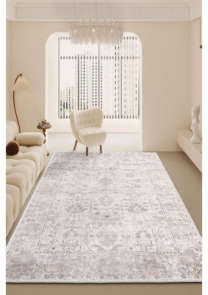 Şönil Halı, Makinada Yıkanabilir, Kaymaz Dokuma Taban, Modern & Dekoratif Tasarım FR97