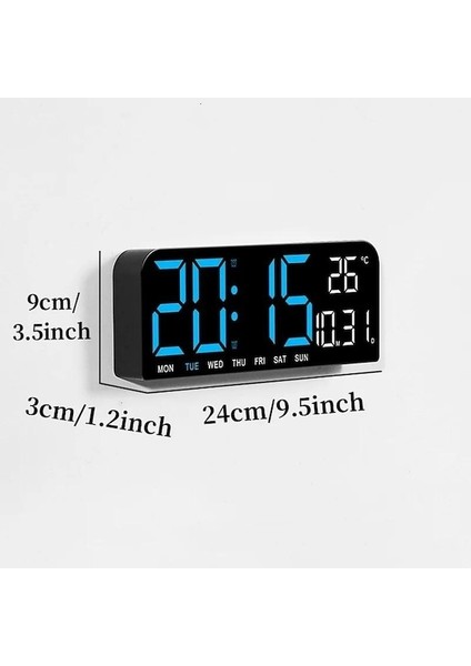 9" Büyük Dijital Duvar Saati Sıcaklık Zamanlayıcı (Yurt Dışından)