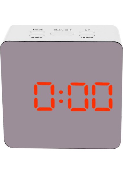 Dijital Alarm Saat LED Ekranlı Çift USB Şarjlı Otomatik Parlaklık Ayarlı Mod (Yurt Dışından)