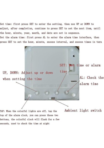 Star Wars 3D Sessiz Alarm Saati LED Gece Işığı (Yurt Dışından)