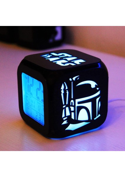 Star Wars 3D Sessiz Alarm Saati LED Gece Işığı (Yurt Dışından)