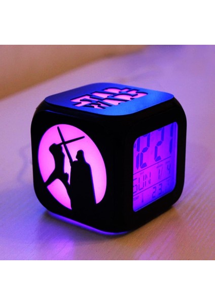 Star Wars 3D Sessiz Alarm Saati LED Gece Işığı (Yurt Dışından)