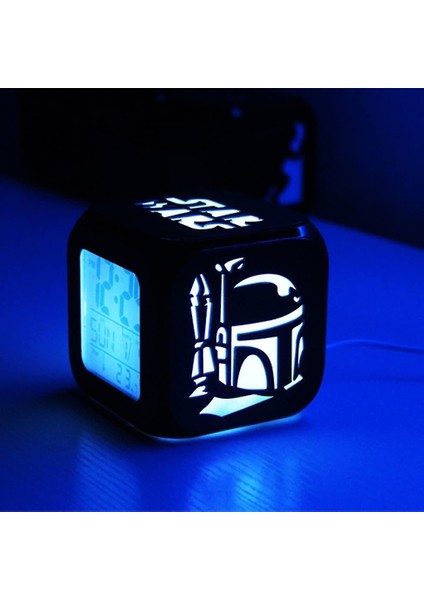Star Wars 3D Sessiz Alarm Saati LED Gece Işığı (Yurt Dışından)