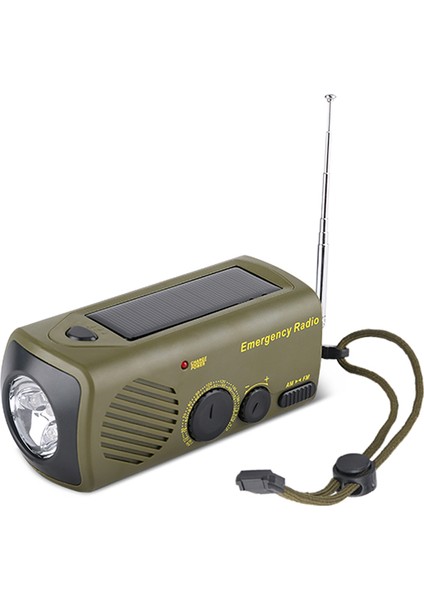 Acil Radyo El Kranklı Güneş Enerjili Taşınabilir (Yurt Dışından)