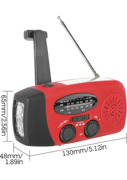 Acil Radyo El Kranklı Güneş Enerjili Taşınabilir (Yurt Dışından) modelleri