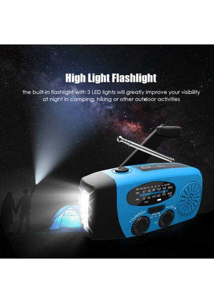 Acil Radyo El Kranklı Güneş Enerjili Taşınabilir Güç Kaynağı (Yurt Dışından) fırsatları