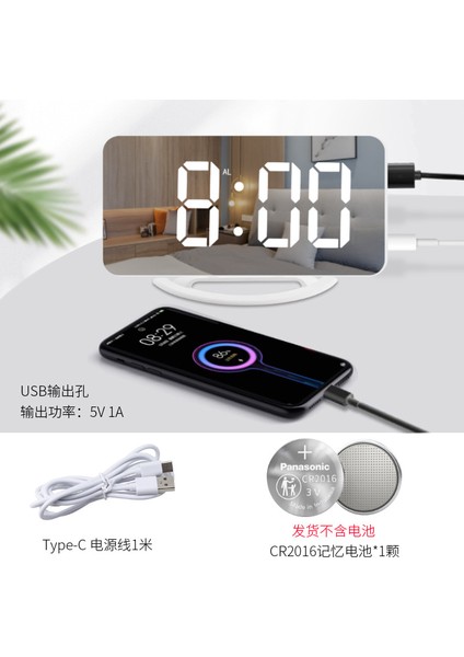 2022 Titreşimli Alarm Saat Creative LED (Yurt Dışından)